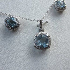 Sterling Silver and Blue Topaz